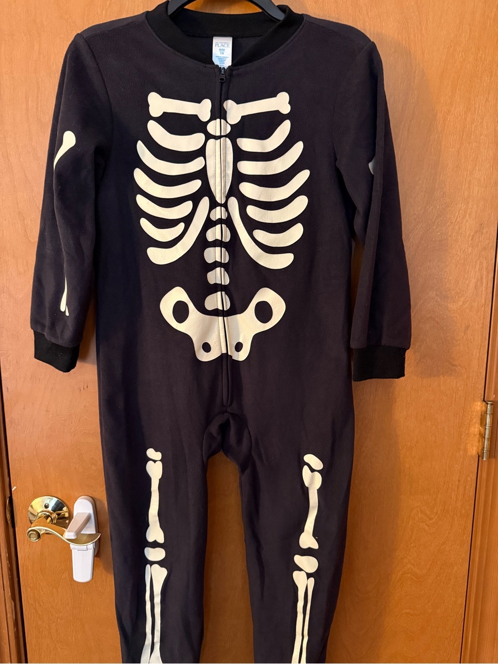 The Children's Place Black One-Piece Skeleton Bodysuit